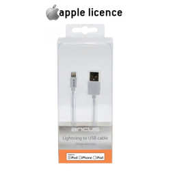 Καλώδιο σύνδεσης Ancus για iPhone/iPad/iPod Lightning Λευκό Apple Certified MFI