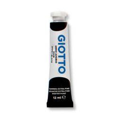 Giotto Extra Fine Τέμπερα 12ml Μαύρο