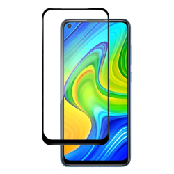 Tempered Glass 5D full glue για Xiaomi Redmi Note 9 Μαύρο