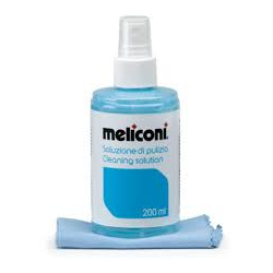 Υγρό καθαρισμού 200 ml + πανί με μικροΐνες-MELICONI 621001 C-200