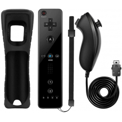 Ασύρματο Bluetooth Χειριστήριο με Motion Plus για Nintendo Wii + Nunchuck + Θήκη