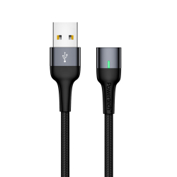 Καλώδιο POWERTECH PT-757 3.0A USB 2.0 Braided Μαγνητικό 1m