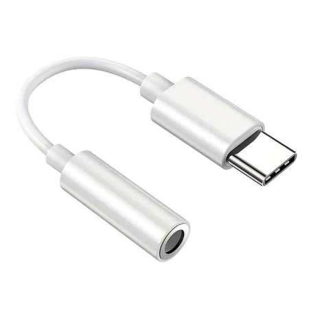 Αντάπτορας USB-C σε 3.5mm POWERTECH CAB-UC088 λευκός