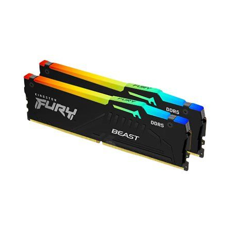 Μνήμη Kingston FURY Beast RGB DDR5 6000MHz CL40 16GB Kit (2x8GB)