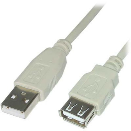 Καλώδιο CABLE-143/3 USB A αρσ. - USB A θηλ. v1.1 3m GREY