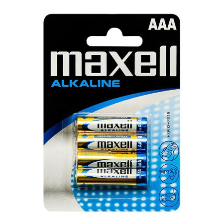 Mπαταρίες maxell Αλκαλικές 1.5V AAA  LR03 4τμχ