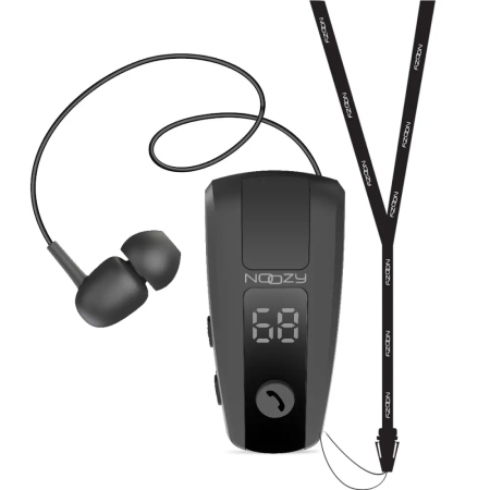 Ακουστικό Bluetooth Noozy Roller BH69 V.5.2 με LED Οθόνη Δόνηση και Strap Λαιμού Multi