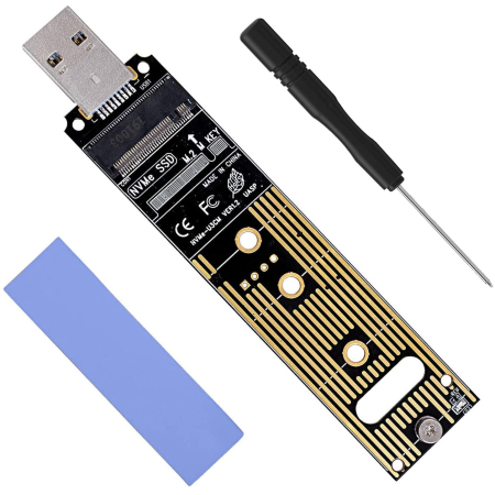 POWERTECH TOOL-0045 Converter M.2 Key M NVMe σε USB 3.1 Gen 2