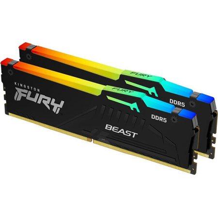 Μνήμη Kingston FURY Beast RGB DDR5 5600MHz CL36 32GB Kit (2x16GB)