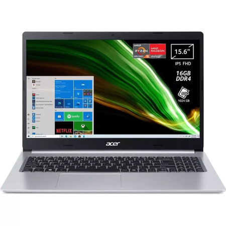 Laptop Acer Aspire 5 15.6 RYZEN 5 5500U/16GB DDR4/1TB M.2 SSD/WIN10