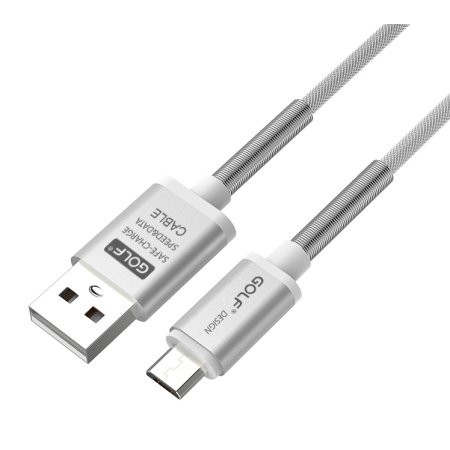 Καλώδιο USB 2.0 σε Micro USB Fast Charging 2.4A ενισχυμένο 1m