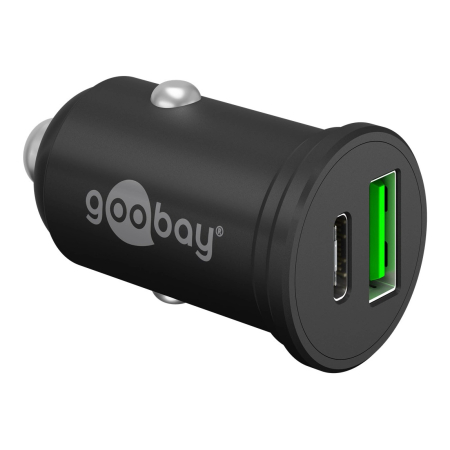 Φορτιστής αυτοκινήτου GOOBAY 61739 USB & USB-C PD 45W Μαύρος