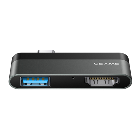 Docking Station USAMS SJ462 1x USB 1x HDMI 4K Γκρι