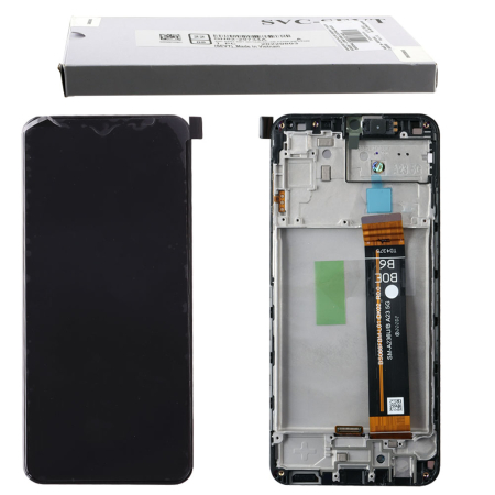 SAMSUNG A23 5G A236 ΟΘΟΝΗ+TOUCH SCREEN + LENS + FRAME GH82-29734A BLACK ORIGINAL SERVICE PACK