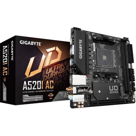 Μητρική GIGABYTE A520I AC Socket AM4 Wi-Fi Mini ITX