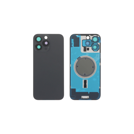 Full Back Cover Magsafe Magnet / Πισω καπακι Για iPhone 16 Pro Max Black Titanium