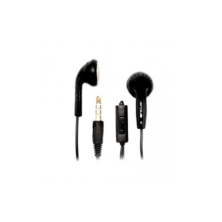 Hands Free Ancus Stereo 3.5 mm για Apple-Samsung-HTC-LG Μαύρο με Πλήκτρο Απάντησης