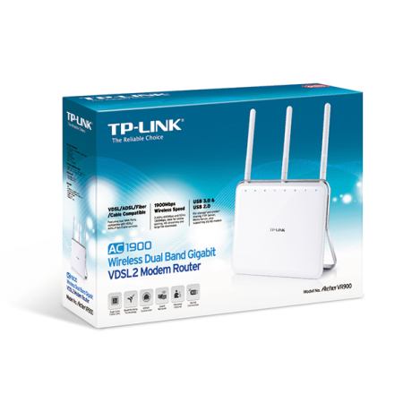 Modem / Router TP-Link Archer VR900 AC1900 VDSL2 Wireless Dual Band Gigabit