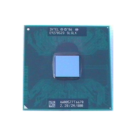 Intel Core 2 Duo Processor T6670 2M Cach. 2.20GHz 800MHz FSB Refurbished