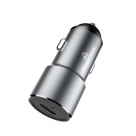 Φορτιστής Αυτοκινήτου PT-924 1x USB 1x Type-C 3A Γκρι