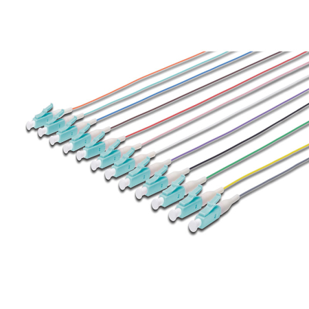 Fiber Pigtail DIGITUS DK-25332-02/3 LC 50/125 OM3 LSZH 2m 12τεμ