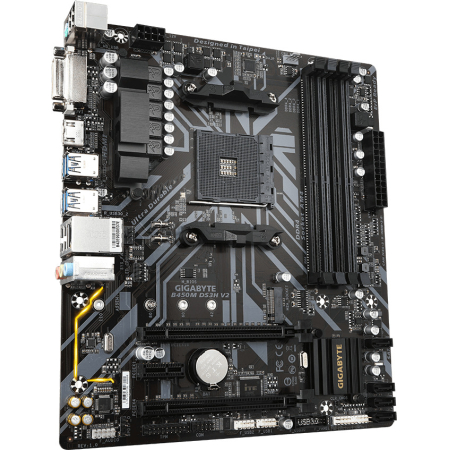 Μητρική Gigabyte B450M DS3H v2 Rev1.0 AM4 4 DDR4 2 PCI-E x16 USB3.1 GLan Audio Raid