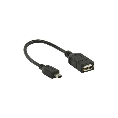Καλώδιο VALUELINE VLMP60315B0.20 OTG USB 2.0 θηλ - USB mini 5-pin 0.20m