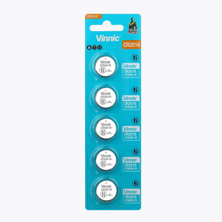 Μπαταρία λιθίου VINNIC CR2016 3v 5τμχ