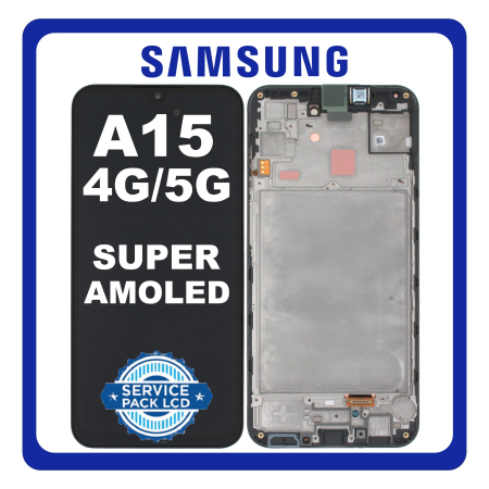 SAMSUNG Galaxy A15 4G A155 / A15 5G A15 Super AMOLED ΟΘΟΝΗ + Touch Screen Digitizer + Frame Bezel
