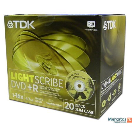 TDK dvd+r ligth scribe 16x in slim case