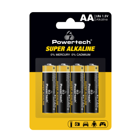 Mπαταρίες Powertech Super Αλκαλικές 1.5V AA LR6 4τμχ