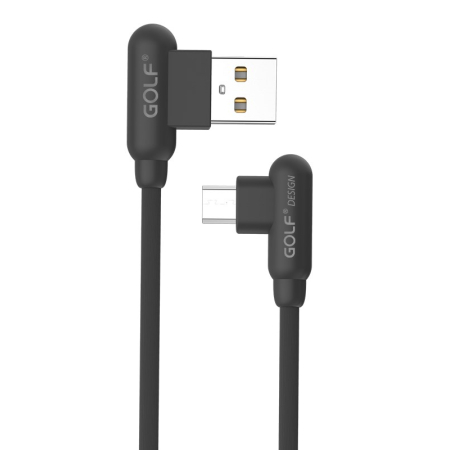 Καλώδιο USB 2.0 σε USB Micro 2.4A 90° 1m