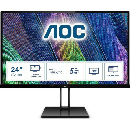 Οθόνη AOC LED 24V2Q 23.8 FullHD IPS 75Hz 5MS