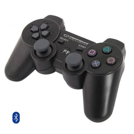 Wireless PS3 Bluetooth Controller Esperanza EGG109 Marine Black