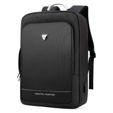 Τσάντα πλάτης Arctic Hunter B00227-BK με θήκη laptop 17 μαύρη