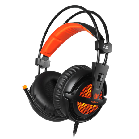 Gaming headset SADES A6 multiplatform USB LED