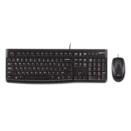 Σετ πληκτρολόγιο-ποντίκι ενσύρματο Logitech MK120 GR