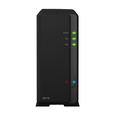 Synology DS118 1BAY NAS / Realtek RTD1296 quad-core 1.4GHz / 1GB DDR4