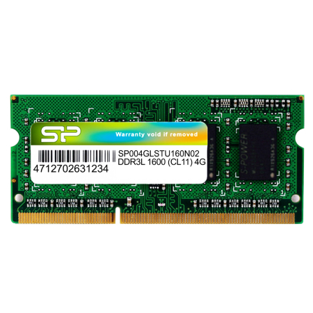 Μνήμη RAM Silicon Power DDR3L SODimm 4GB 1600MHz PC3L-12800 CL11 1.35v