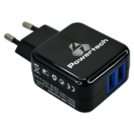 Φορτιστής PowerTech 3.4A - 2 x USB