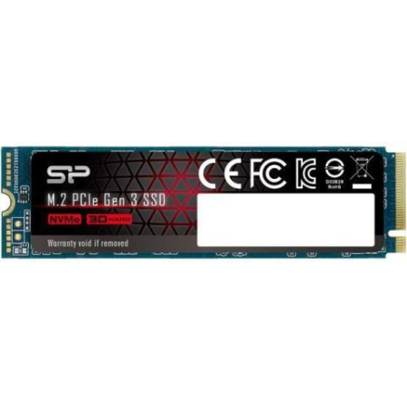SSD Silicon Power P34A80 512GB M.2 PCIe Gen 3 x4 NVMe 3400MB/s Read 3000MB/s Write
