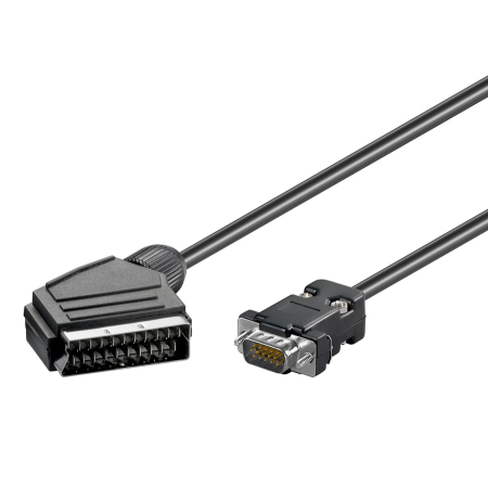 Καλώδιο GOOBAY 50071 SCART σε VGA 2m μαύρο