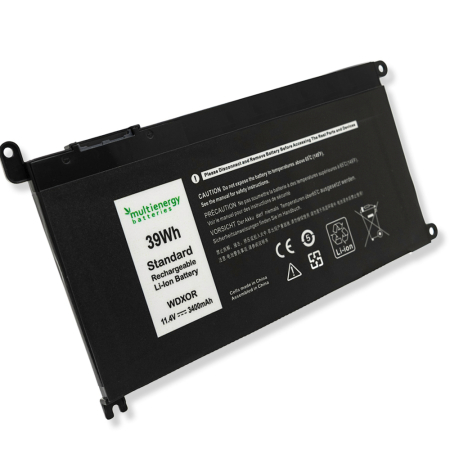 Συμβατή Μπαταρία WDX0R για Dell Inspiron 13 15 17 11.4V 3400Mah 39Wh