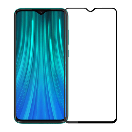 Tempered Glass 5D Full Glue Xiaomi Redmi Note 8 Pro (Mediatek) Μαύρο