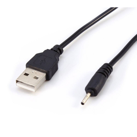 Καλώδιο φόρτισης USB σε 2mm x 0.6mm tip 1m