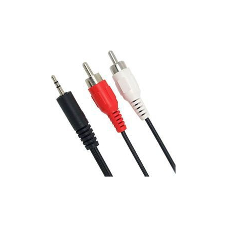 Powertech καλώδιο 2 x RCA Male / Jack 3,5mm Male - 1.5m