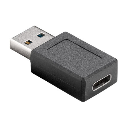 POWERTECH Αντάπτορας USB 3.1 αρσενικό σε USB-C θηλυκό Μαύρο