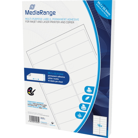 MediaRange Ετικέτες Γενικής Χρήσης 99.1x33.9mm. Λευκές