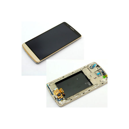 LG G3 D855 Replacement LCD Touch Screen Assembly With Frame - Gold - Original
