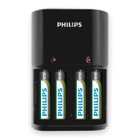 Φορτιστής μπαταριών PHILIPS SCB1450NB AA/AAA & 4 AAA μπαταρίες 800mAh